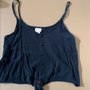 Black Beachy Flowy Top